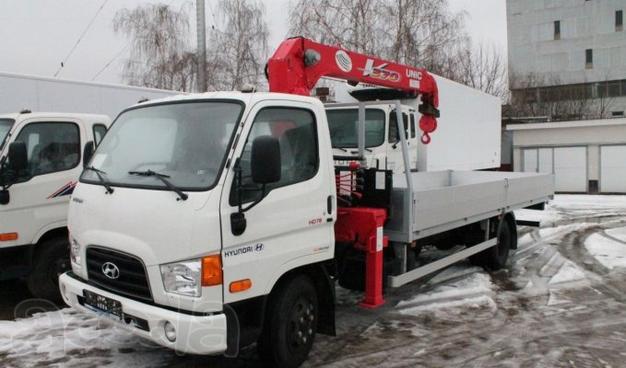 Бортовой Hyundai HD78 с КМУ 3т.